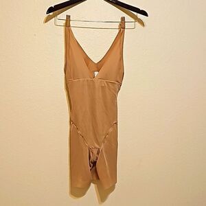 Flexees tab Nylon Shorts Onesie Shape-wear